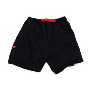 Vintage 90s Marlboro Belted Hiking Shorts Black